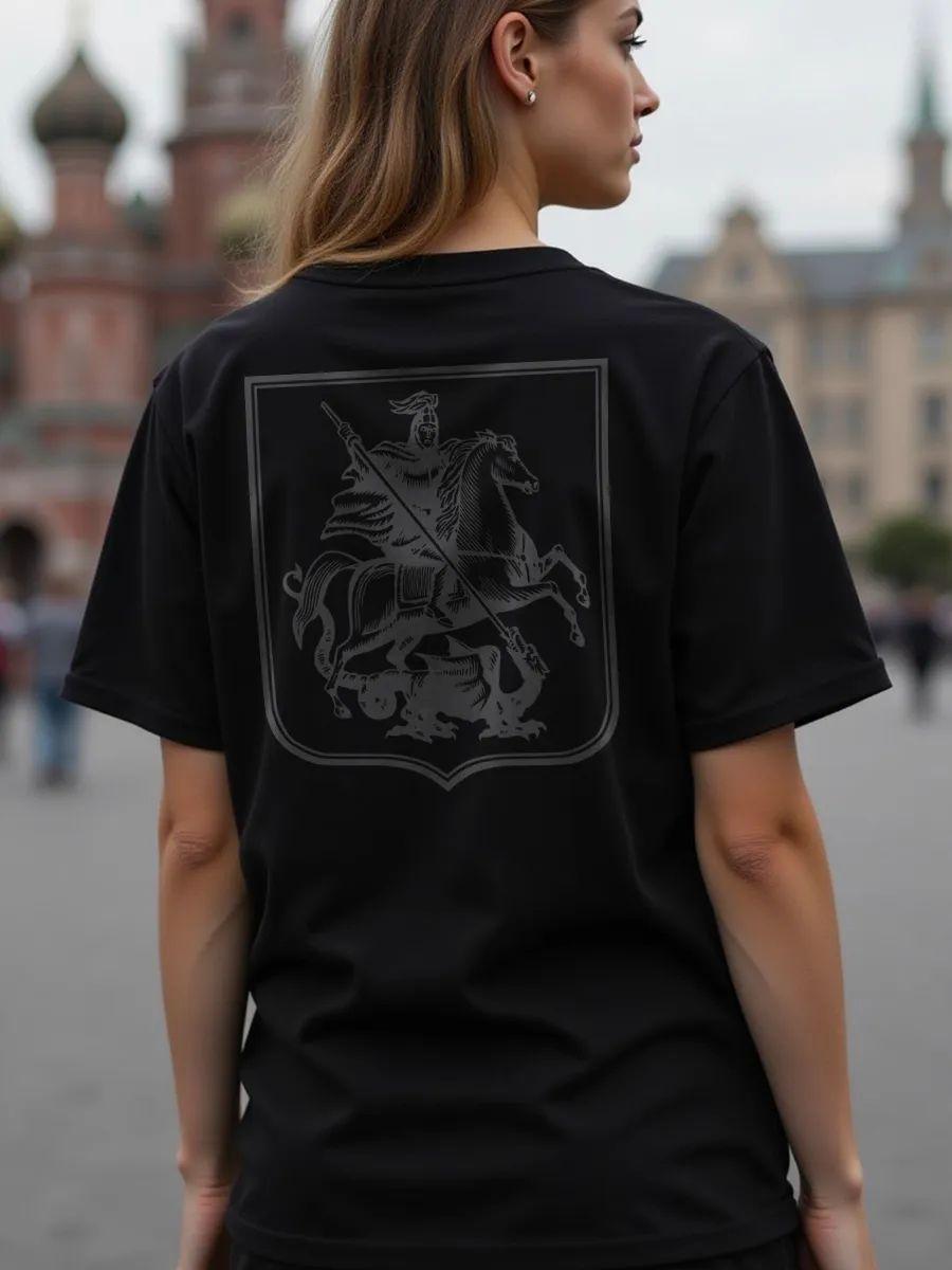 Fashionable long oversized printed T‑shirt L