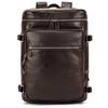 Simple Men'S Leather Backpack Men'S Cowhide 14-Inch Schoolbag Going Out For Travel Commuter Black Backpack