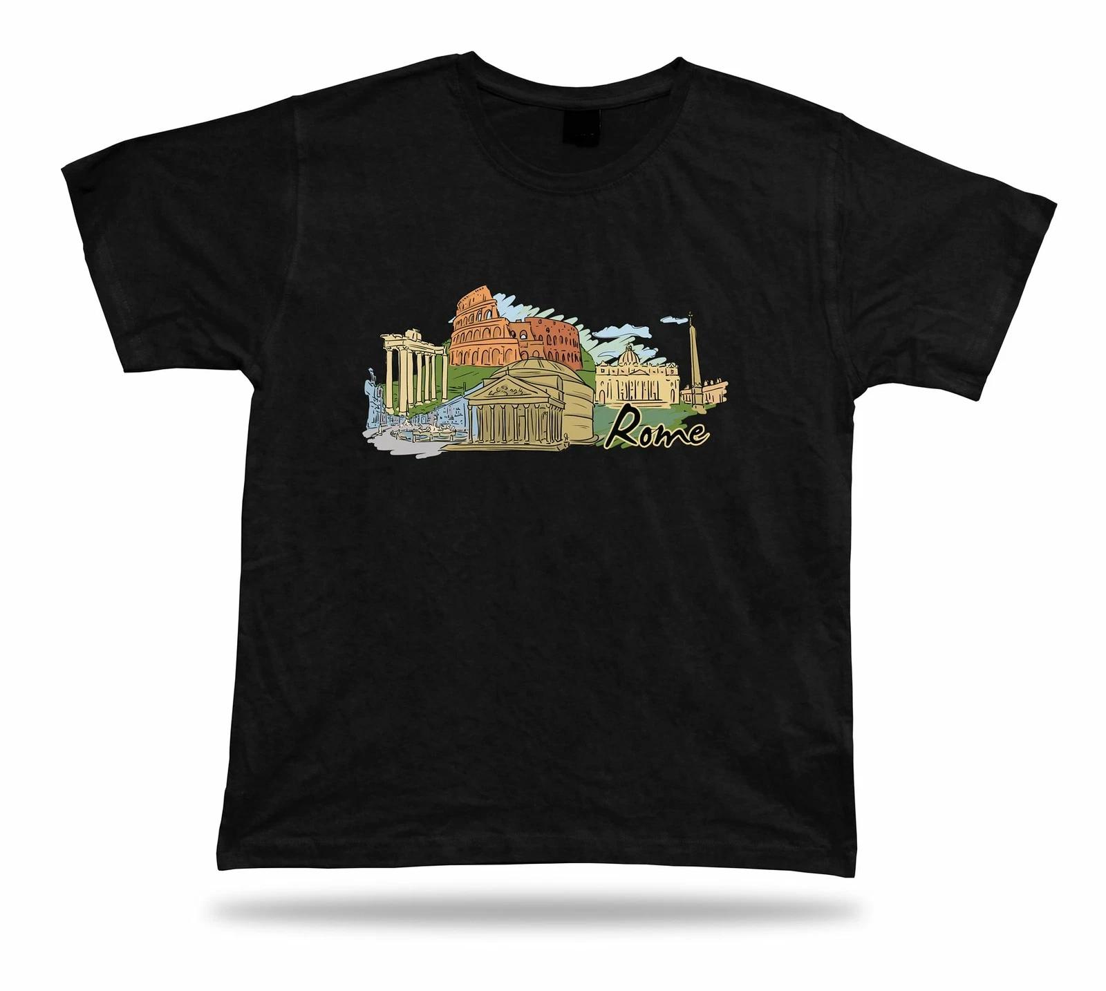 rome Colosseum Roman Forum St Peter Basilica Pantheon Piazza Venezia tshirt gift M