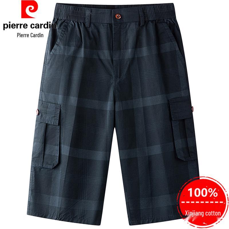 Pierre Cardin Men s 100% Cotton Plaid Cropped Pants 3XL