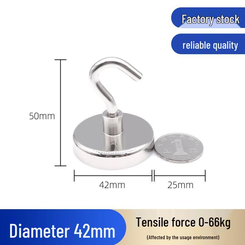 Strong Neodymium Magnet Hook - Punch-Free Refrigerator Fixer