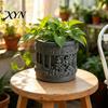 Abnehmbarer Innenbecken-Topf Mini Römische Säulen Pflanzgefäß, Vintage Geprägter Blumentopf, Kleines Griechisches Spaltbehälter Pflanzgefäß Säulenförmiger Pflanzenbehälter