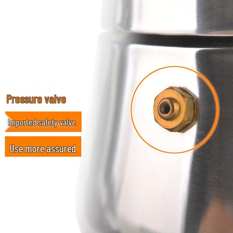ZISIZ Stainless Steel Moka Coffee Pot