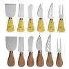 1Pcs Steel Stainless Cheese Knives With Bamboo Wood Handle Cheese Slicer Cheese