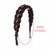 Stylish Rhinestones Braids Headband Non-Slip Fishtail Braid Hair Hoop Easy Wig Headband  Party