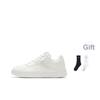 New Anta Relaxed Slip Resistant Shock Absorbers Low Top Skateboard Shoes Men's White 912518001Q-2