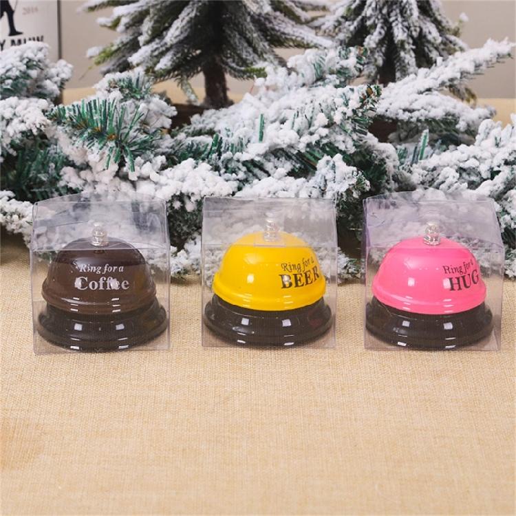 3PCS Elegant Desk Bells Set Reception Call Bells Service Bells Metal Material