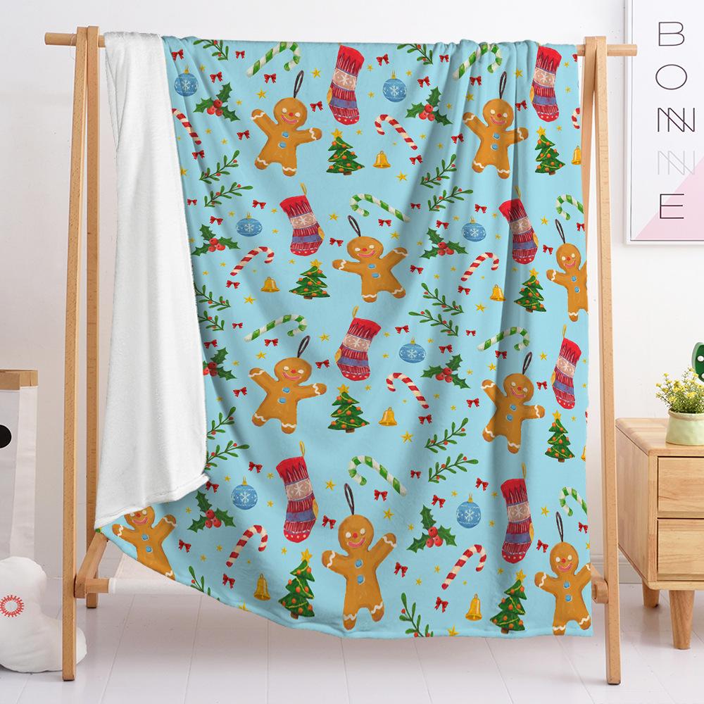 Christmas Blanket Flannel Blanket Gift Snowman Blanket Spring And Autumn