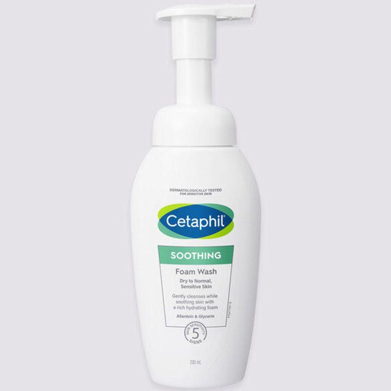 Cetaphil NEW Sensitive Skin Moisturizing Soothing Foam Cleansing 200ml (1 bottle) FREE