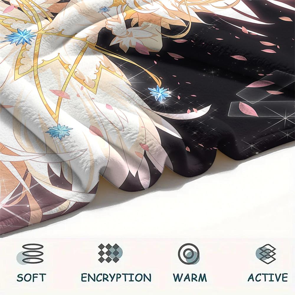 Cardcaptor Sakura Kinomoto Sakura Theme flannel blanket, comfortable for daily home use, perfect gift for fans