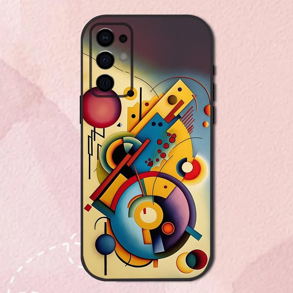 Kunst Wassily Kandinsky Telefoonhoesje Voor Samsung S24,S21,S22,S23,S30,Ultra,S20,Plus,Fe,Lite,Note,10,9,5G Zwart Zacht Hoesje