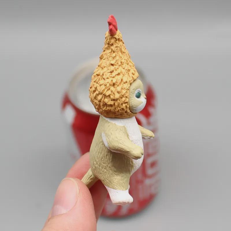 5 ks Tempura Anime Sada roztomilých kočičích panenek Set figurek COS Smažená kreveta kočičí postava Kawaii Toys PVC Model Ornamen Dárky k narozeninám