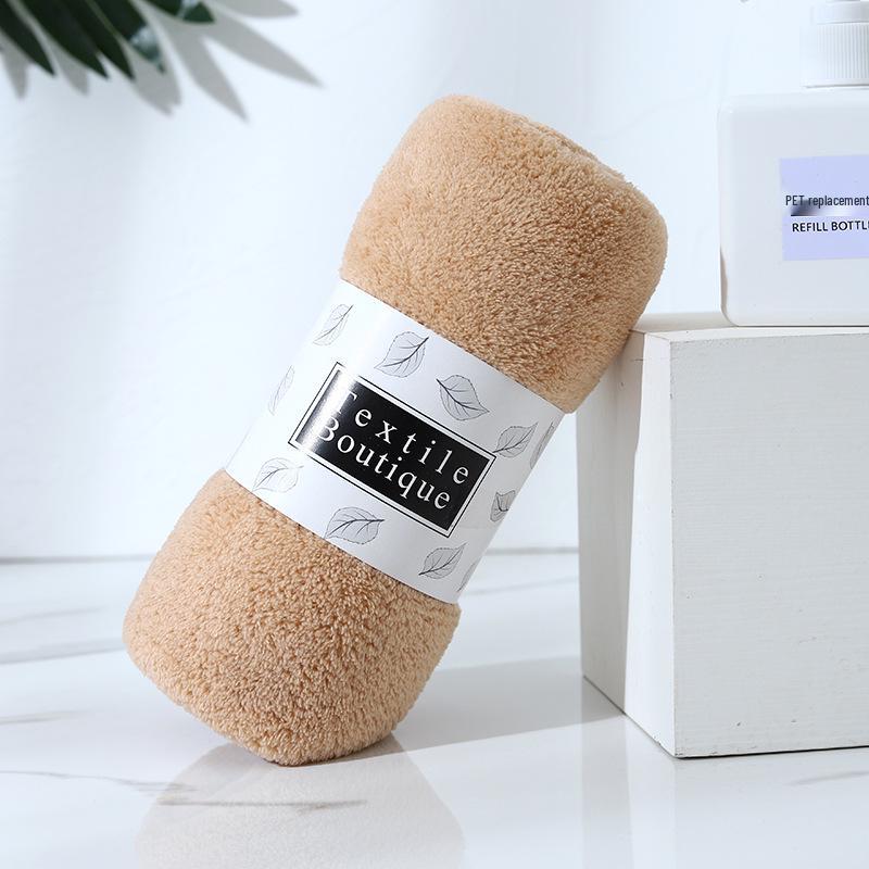 

Полотенца из кораллового флиса с логотипом на заказ: Мягкий, Впитывающий Набор из 5 Предметов - Идеален для Подарков 30*60 Simple