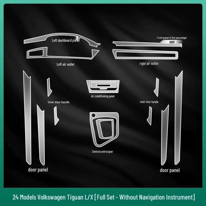 Volkswagen Tiguan L/X Console Screen Protective Film for Interior Decor