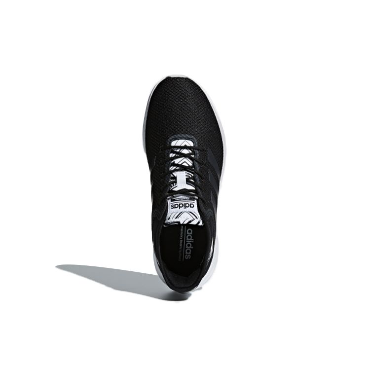Adidas Neo Cf Qtflex Comfortable Sports Fabric Non-Slip Breathable Low-Top Marathon Running Shoes Women sneaker Black White DA9528