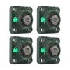 4pcs Self-Aligning UCF201-8 Pillow Block Bearing 1/2" Bore Solid Base