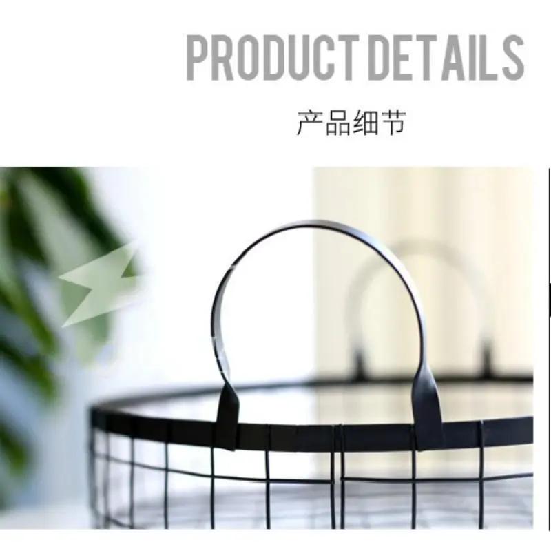 Iron Wire Bread Basket Fruit Basket Holder Nut Snack Bowl Party Kitchen Storage Supplies