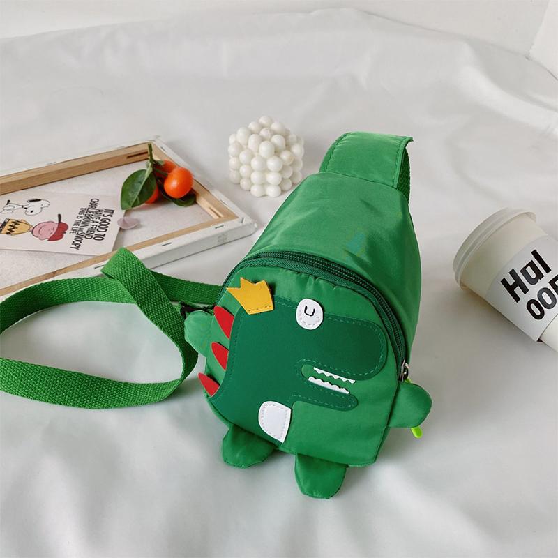 Desenhos animados dinossauro crossbody bolsas meninos meninas bonito crianças peito bolsas ombro mensageiro mochila de viagem para crianças