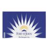 Flag Fort St. John – 160 X 240 Cm – Resistant Polyester – 2 Metal Eyelets – Indoor / Outdoor Use –