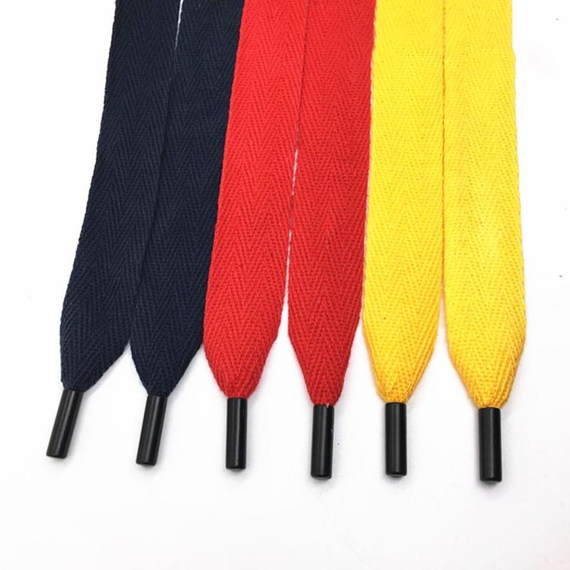 2cm Cotton Belt Sweatpants Drawstring Strap Metal Head Rope Hoodies Shoelace Decoration Accessories DIY Sewing Band Supplies
