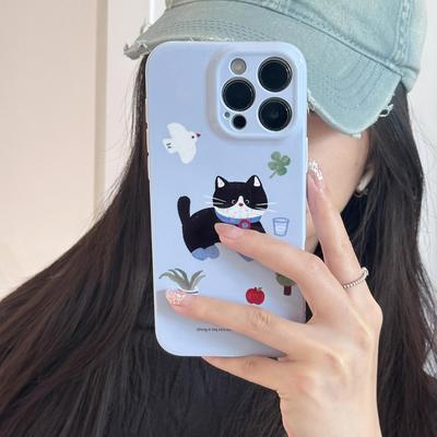 Cartoon Cute Kitten Phone Case Suitable for iPhone 17, iPhone 17 Pro Max