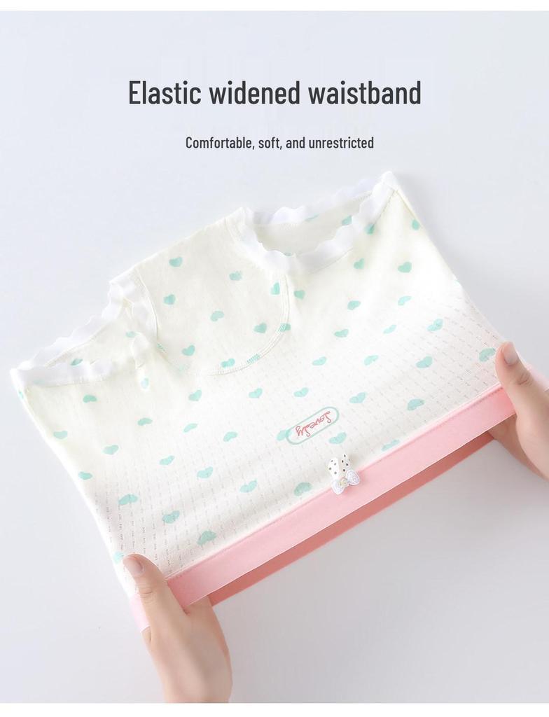 Summer Ice Silk Antibacterial Girls' Underwear - Individually Packaged Briefs