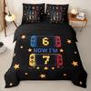 Birthday Duvet Cover with Pillowcases for Kids Boys Girls, Six Seven 2 Pieces Soft Microfiber Bedding Set 67th Bed Room Decor