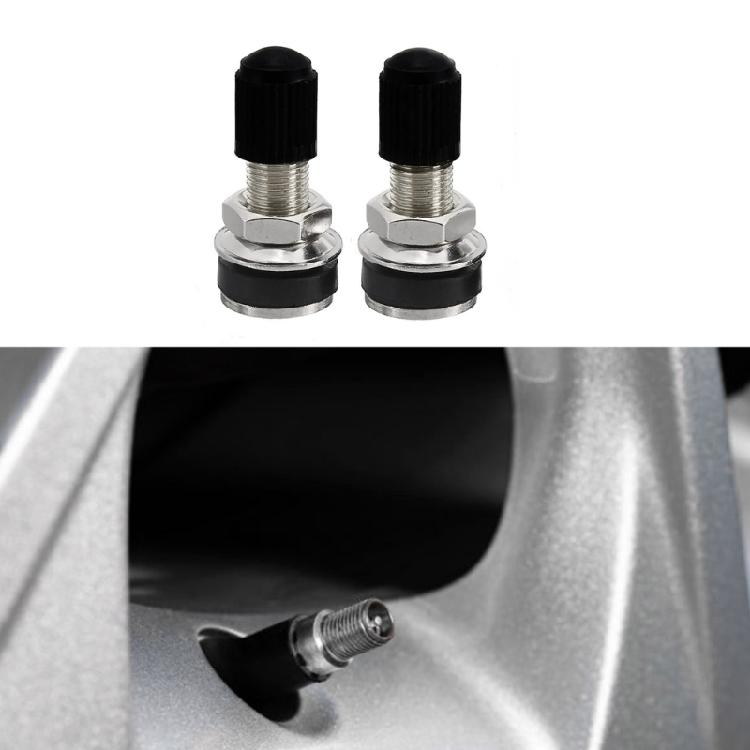 1 Pair Car Tire Valves with Dust Cover Replacement 35mm Tire Valves Tubeless Tire Valves Car Wheel Tire Repair Accessory