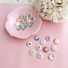 10Pz/sacchetto Giapponese Carino Cartone Animato 25mm Mini Spilla Borsa a Mano Zaino Tessuto DIY Spilla Decorativa Kawaii Spille (Modello Casuale)