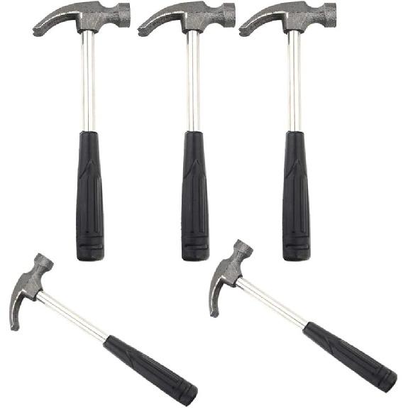 Garneck 5PCS Mini Claw Hammer Rubber Handle Household Carpet Wall Nail Remover With Non-Slip Shock Absorber For Home