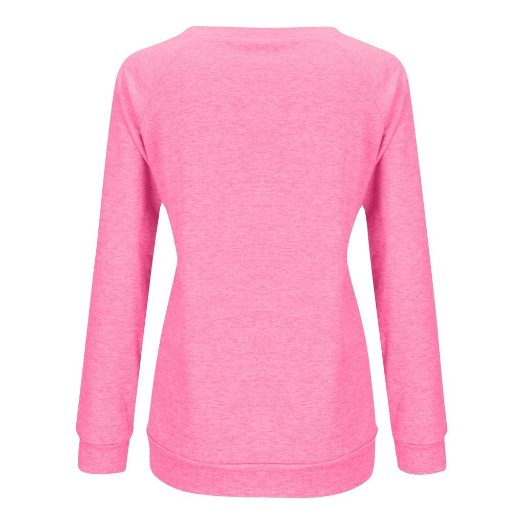 Doamnelor Toamnă Și Iarnă De bază Versatil Casual Largi Moda Imprimat Top cu mânecă lungă