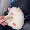 Car Tissue Box Cute Plush Animals Napkin Tissue Paper Holder Portable Drawer Box Car Styling Multi-function Car Supplies Women
