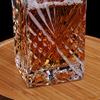Airtight Geometric Stopper Glass Decanter - Whiskey Decanter for Wine, Bourbon, Brandy, Liquor, Juice, Water, and Mouthwash - Italian-made Lead-Free G
