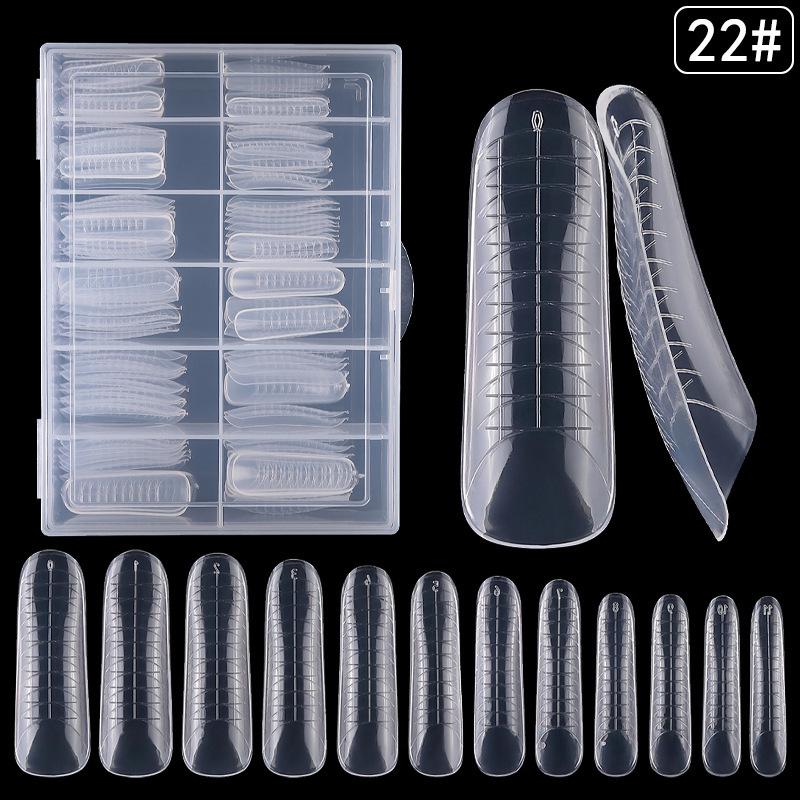 

Тіпси для ніг 120 шт. Кришталеві безмасштабні форми для нарощування гелем