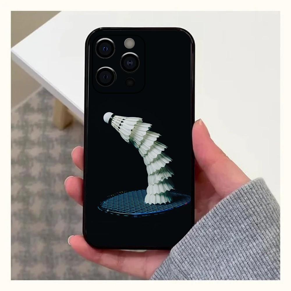 

Sport Badminton Cool Phone Case For Apple iPhone 15,14,13,12,11,Pro,X,XS,Max,XR,Plus,Mini Soft Black Cover iPhone13PRO