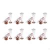 48xDisposable Plastic Champagne Cups With Rose