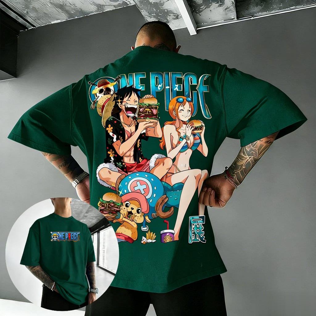 One Piece Anime T Shirt Men Women Luffy Nami Print Cotton Short Sleeve Tee Cartoon Graphic Streetwear Casual Top 2026 Summer Y2k