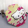 Hello Kitty,Hearts Automatic Folding Umbrella-Simple 8-Rib Design, Bright Cartoon Pattern, Durable Iron Frame, Suitable For Travel, Outdoor,