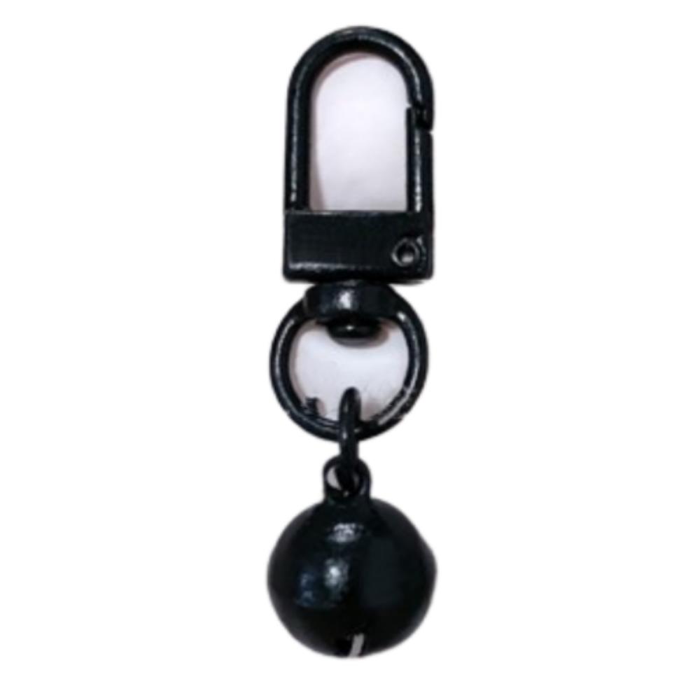 

50pcs Paint Little Bell Keychain U-shaped Little Bell Pendant Backpack Hanging Keyring чёрный