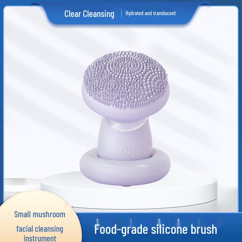 

Ultrasonic Silicone Facial Cleanser with Magnetic Beads & Rotating Massage Brush розовый