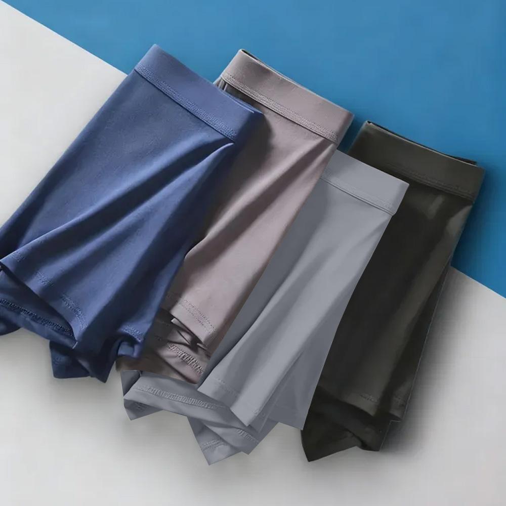 

Мужское нижнее белье Средний-Большой размер Эластичное Спортивное Бесшовное Удобное Дышащее Четырехугольное Трусы XXXXL