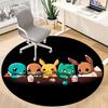 1pc Pokémon Friends Office Round Area Rug, Under Office Chairs Bedroom Living Room Home Decor  A1022239