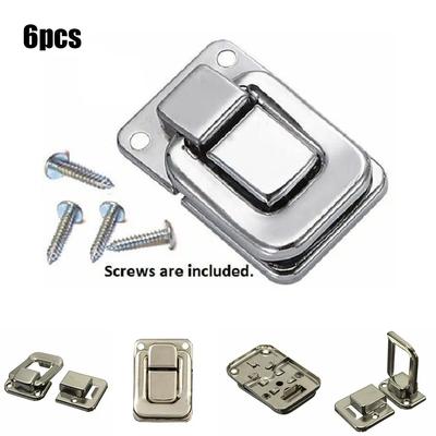 30pcs/set Small Nickel Case Toggle Catch Lock Suitcase Box Trunk Latch Clasp Clips 38*25mm Home Improvement Door Hardware