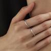 Aphrose Layered Basic Cubic Selfie Ring Set