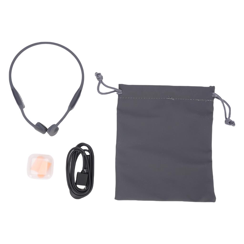 Bone Conduction Headphones Stereo Sound Open Ear Design Comfortable IPX8 Waterproof Wireless Headphones for Swimming