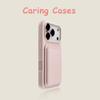 Para iPhone 17 16 15 14 13 12 11 Funda Rosa Blush Blanco Cartera MagSafe Silicona Líquida Antigolpes Cubierta Lente de Cámara
