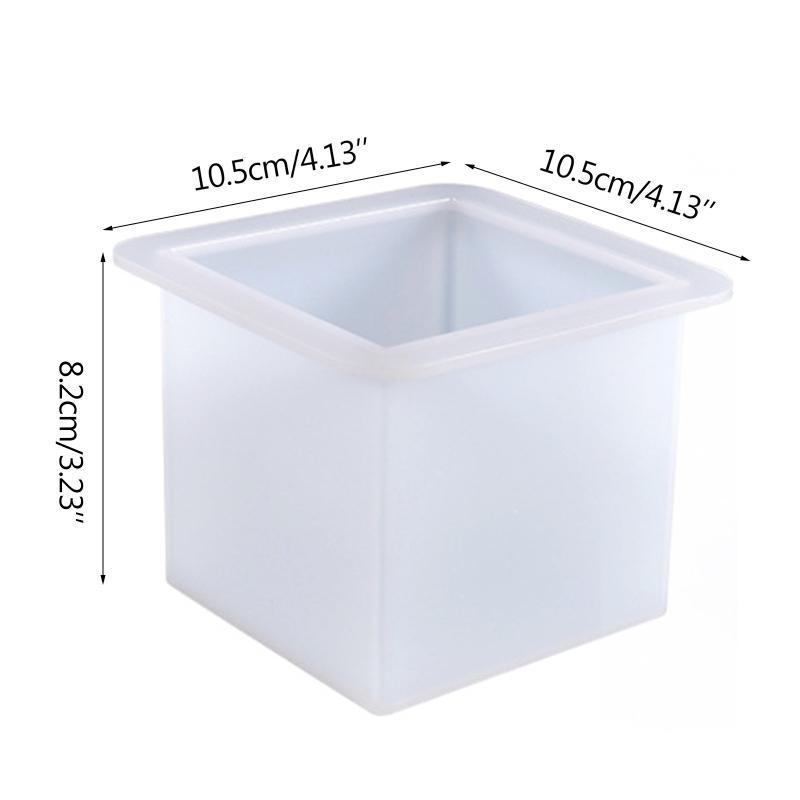 Clear Silicone Cube Molds Large Deep Square Epoxy Resin Mold Transparent Silicone Molds for Resin Casting DIY Jewelry Making