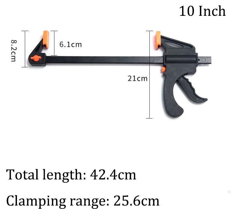 4/6/8/10/12/18/24 Inch 1Pc Woodworking Work Bar F Clamp Clip Set Hard Quick Ratchet Release DIY Carpentry Hand Tool Gadget