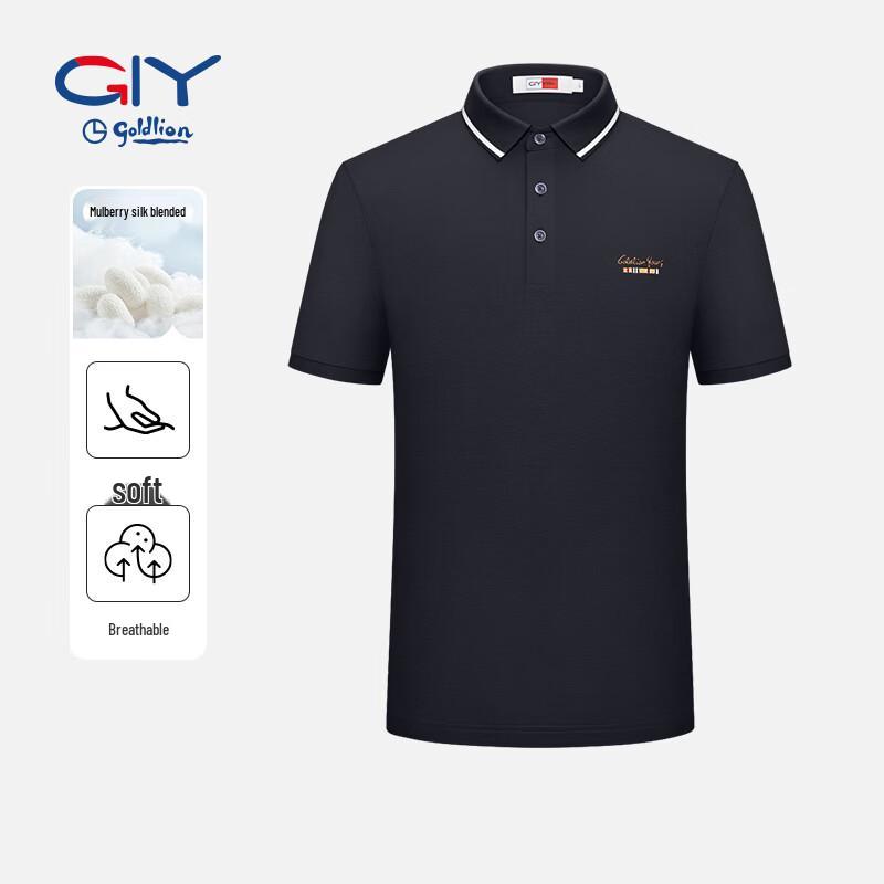 

Goldlion Men s Premium Short-Sleeve Polo Shirt 3XL