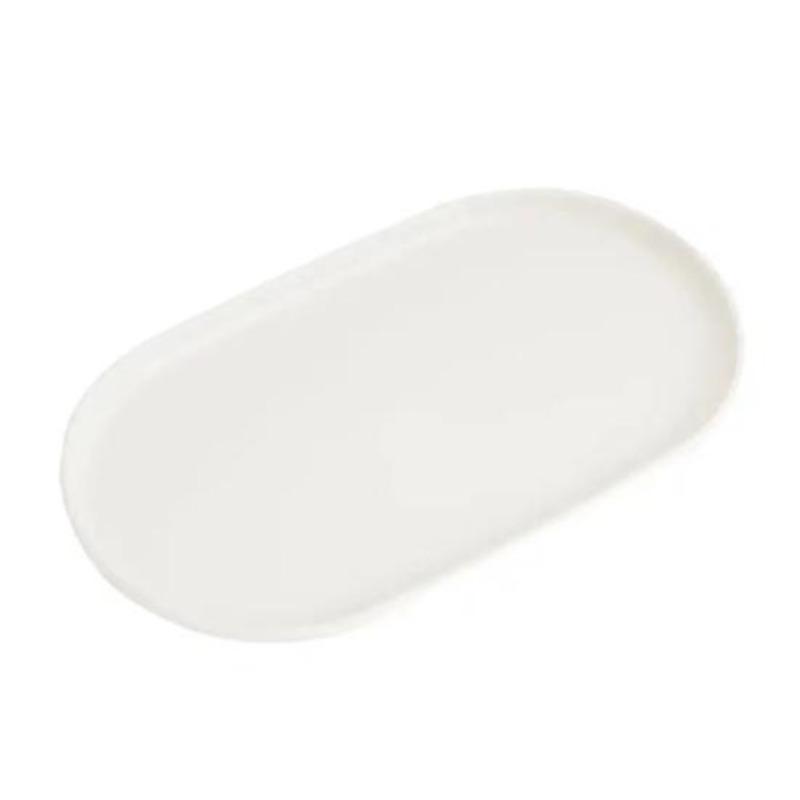 Stackable Fruit Plate Oval Shaped Reusable Dessert Tray Thickened Food Serving Platter for Camping